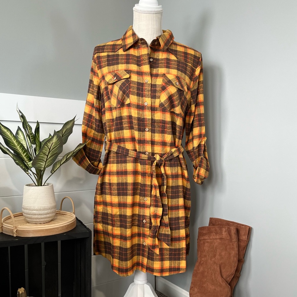 Plaid Flannel Dress